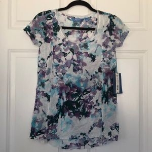 Simply Vera Vera Wang Crinkle Tee Size XS NWT